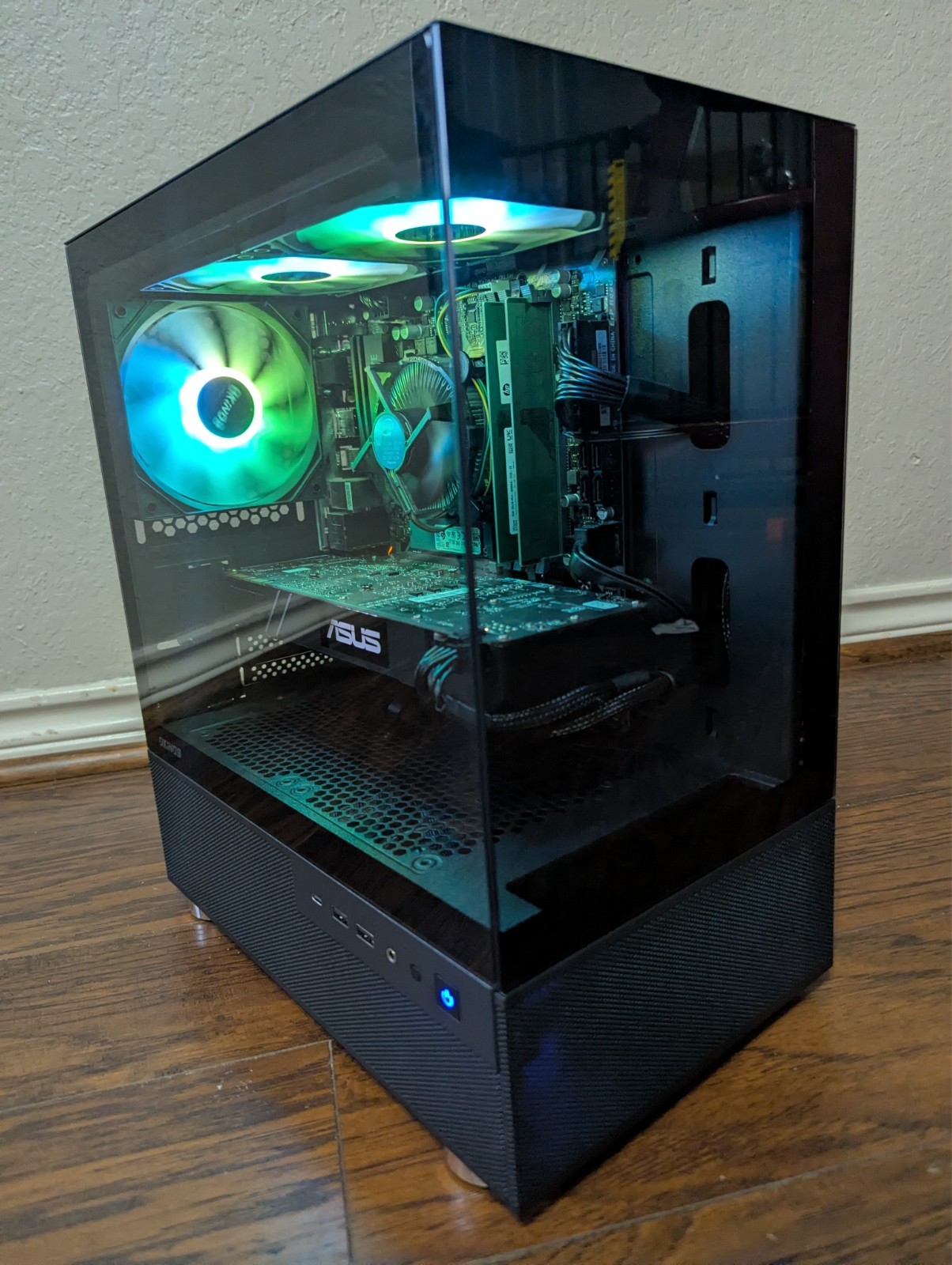 Gaming Desktop PC i7 4.2Ghz 16GB 500GB SSD GTX1660 ARGB Black WiFi Win 11