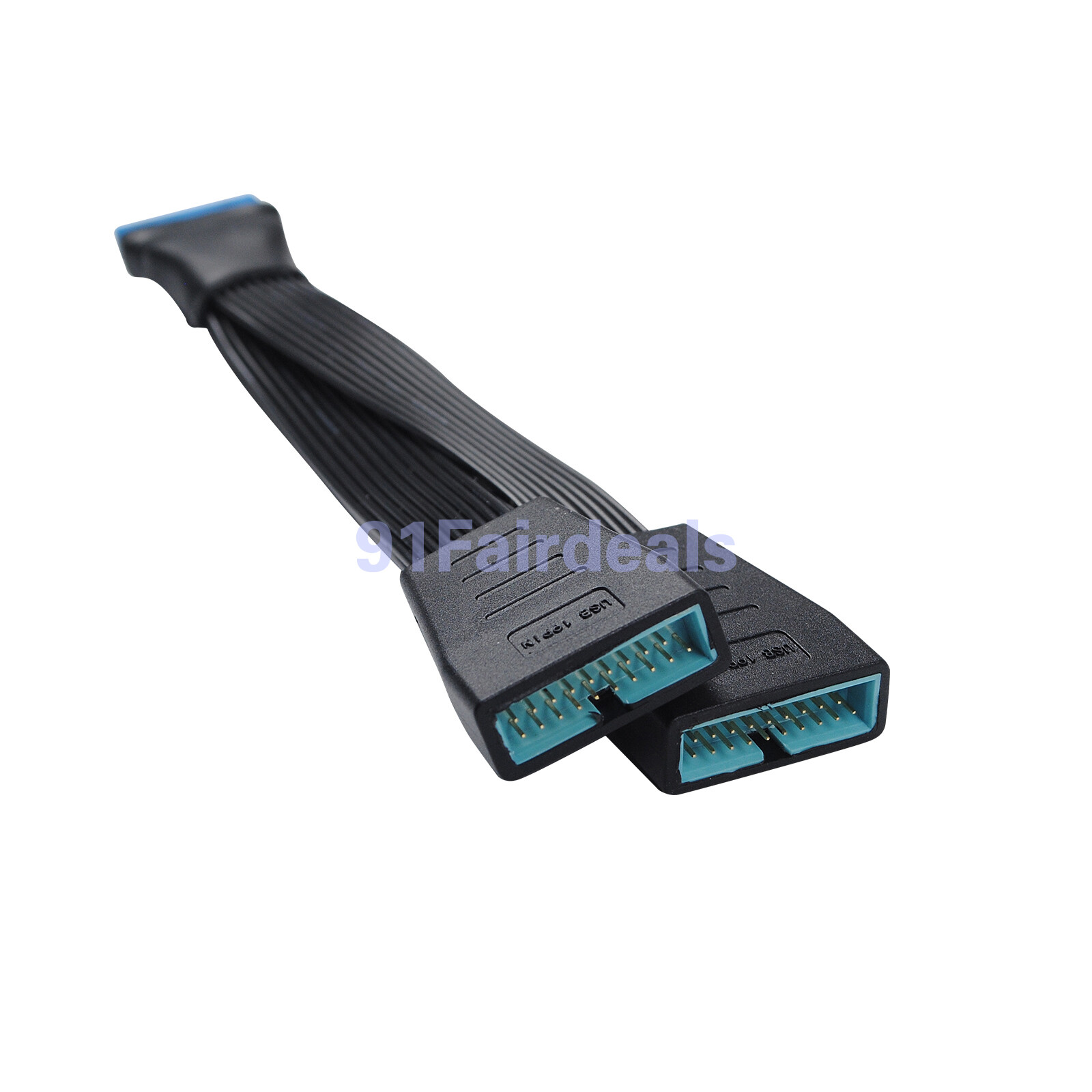 15cm Motherboard Mainboard 1 to 2 Power Splitter Cable 19-Pin to USB 3.0 20-Pin
