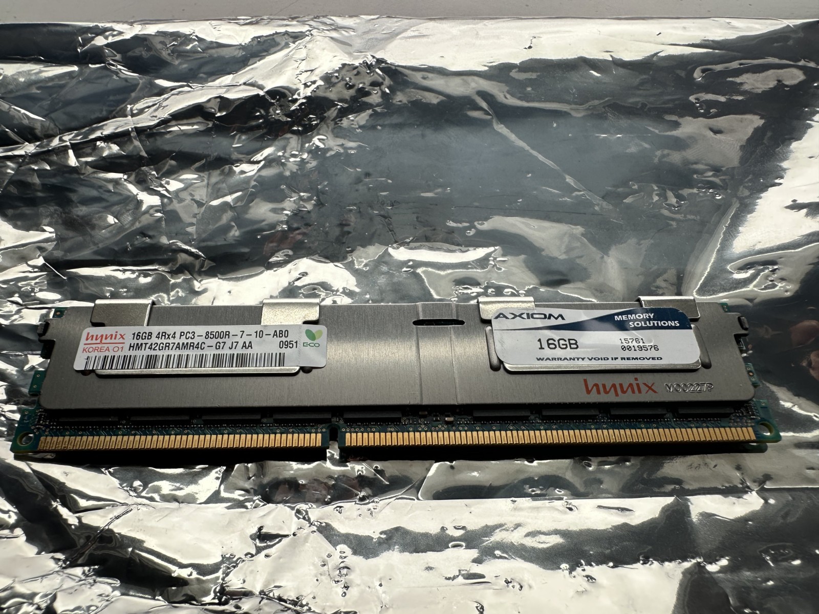 86 Hynix 16GB 4Rx4 PC3-8500R DDR3 1066 MHz Memory (Lot of 86) 1,376GB Total