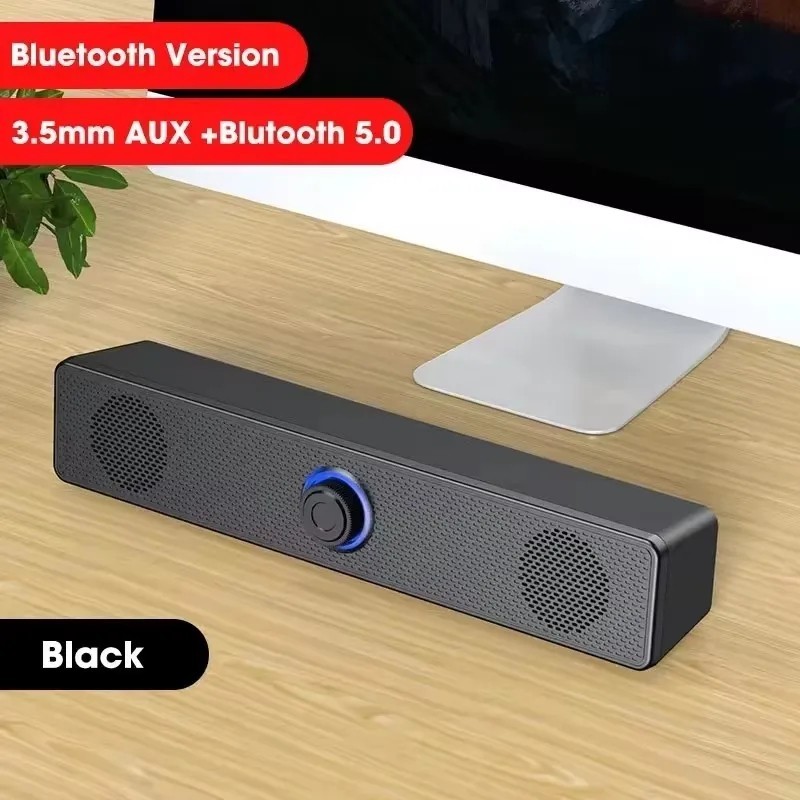PC Soundbar Wired Bluetooth Speaker USB Powered Home Theater Gaming Audio System