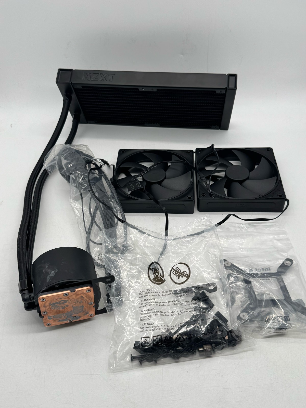 NZXT Kraken 240 RGB AIO Liquid CPU Cooler 240mm LCD Display 1.54in Black (2)