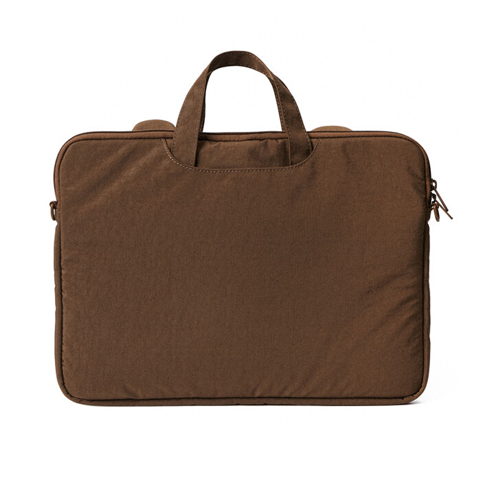 LINE FRIENDS Brown Nylon Edition 3-Way Laptop Pouch 13-Inch Tote Cross Bag Korea