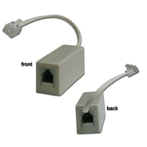 Advantage™ ADSL Audio Cable Connector RJ11 Device Separates Voice from DSL Data