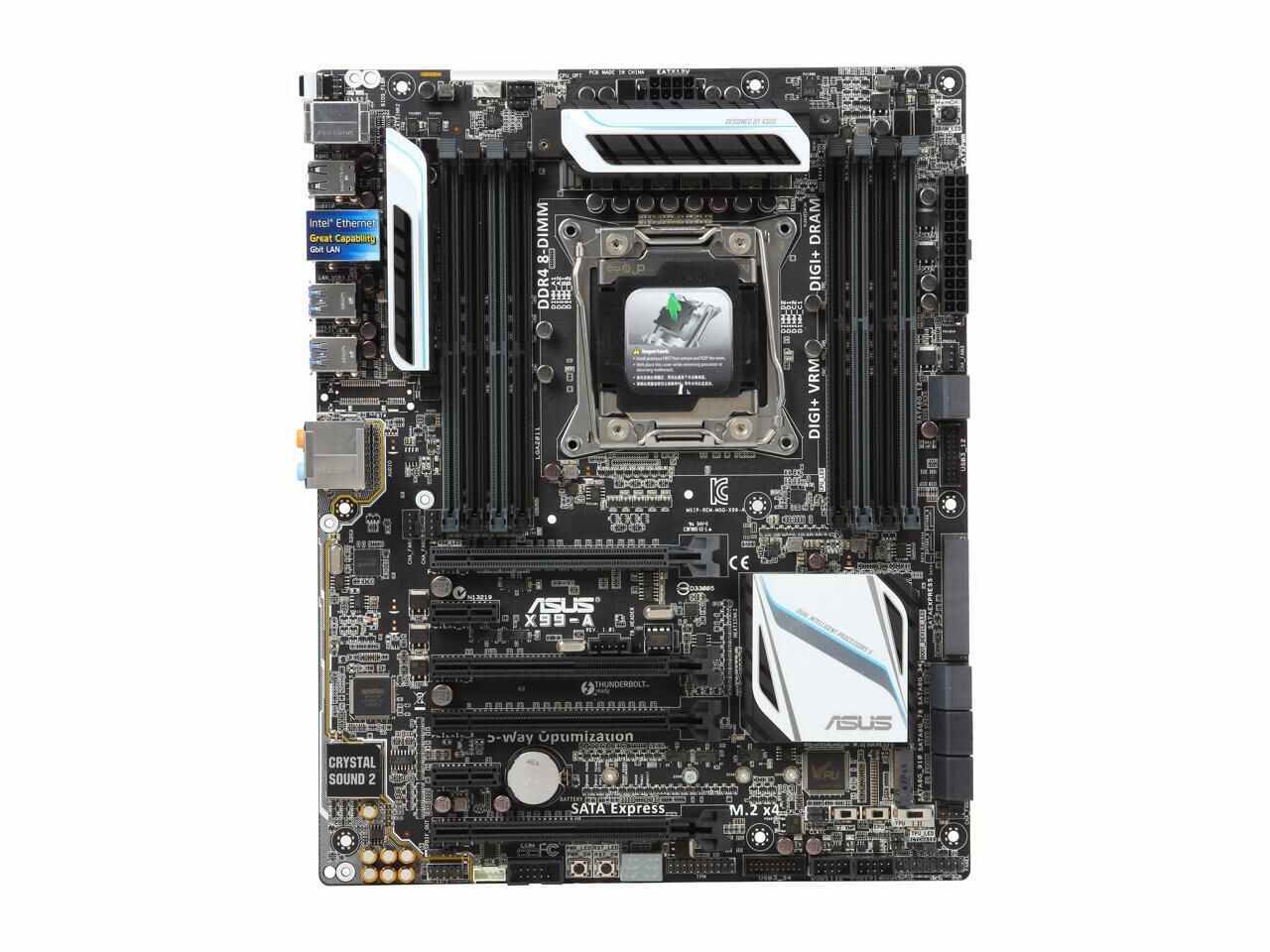 ASUS X99-A Motherboard LGA 2011-3 DDR4 SATA 6Gb/s USB 3.0 M.2 On-Board Audio