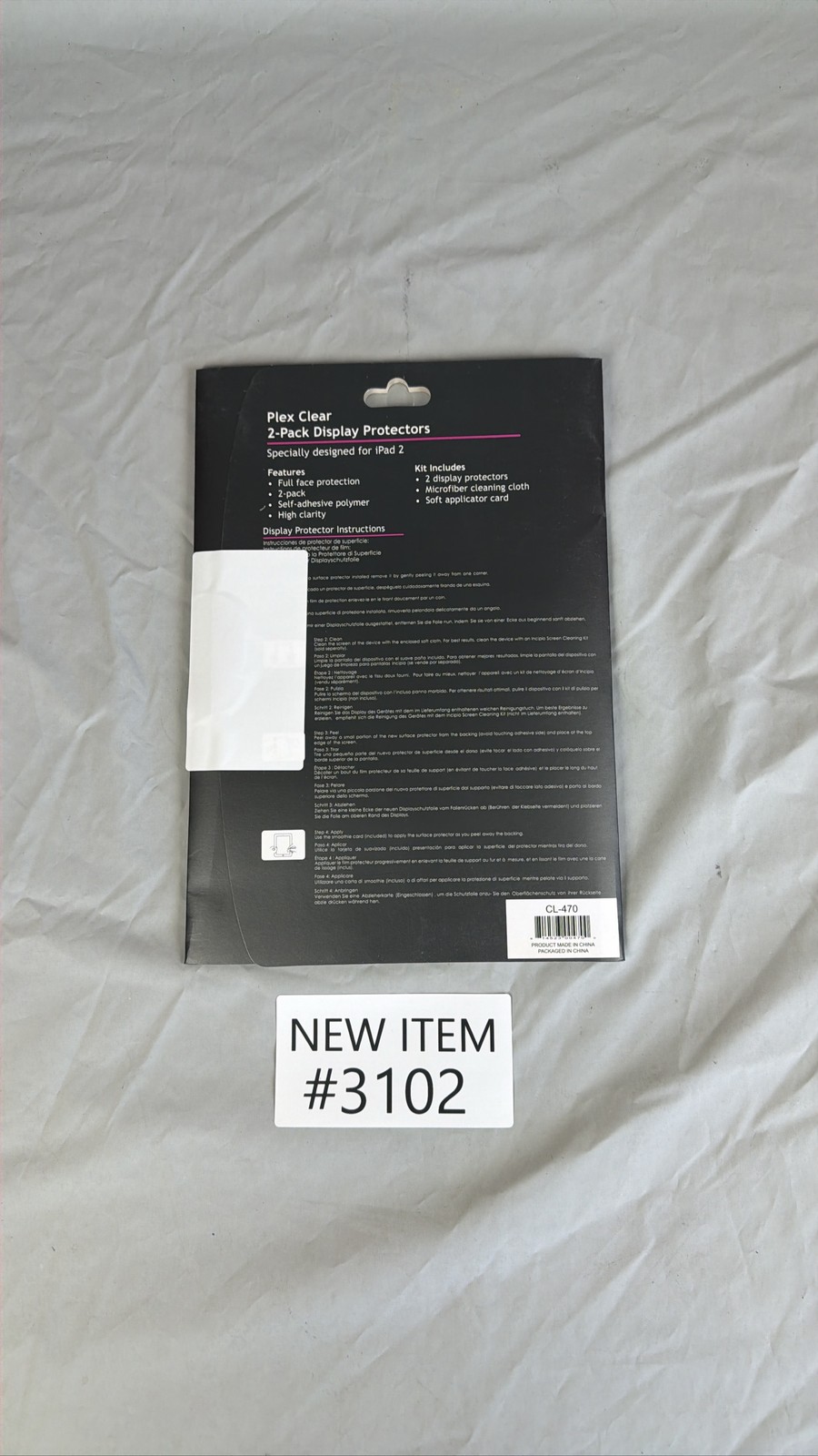 Only 1 Inside Idncipio PLEX Clear Screen Protector 1-Pack for Applei Pad 2 & 3