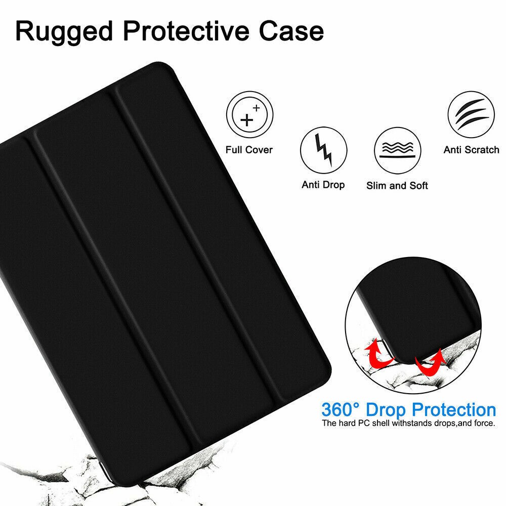 Leather Stand Flip Case For Apple iPad 9th 8th 7th 6th 5th Generation 10.2 Cover