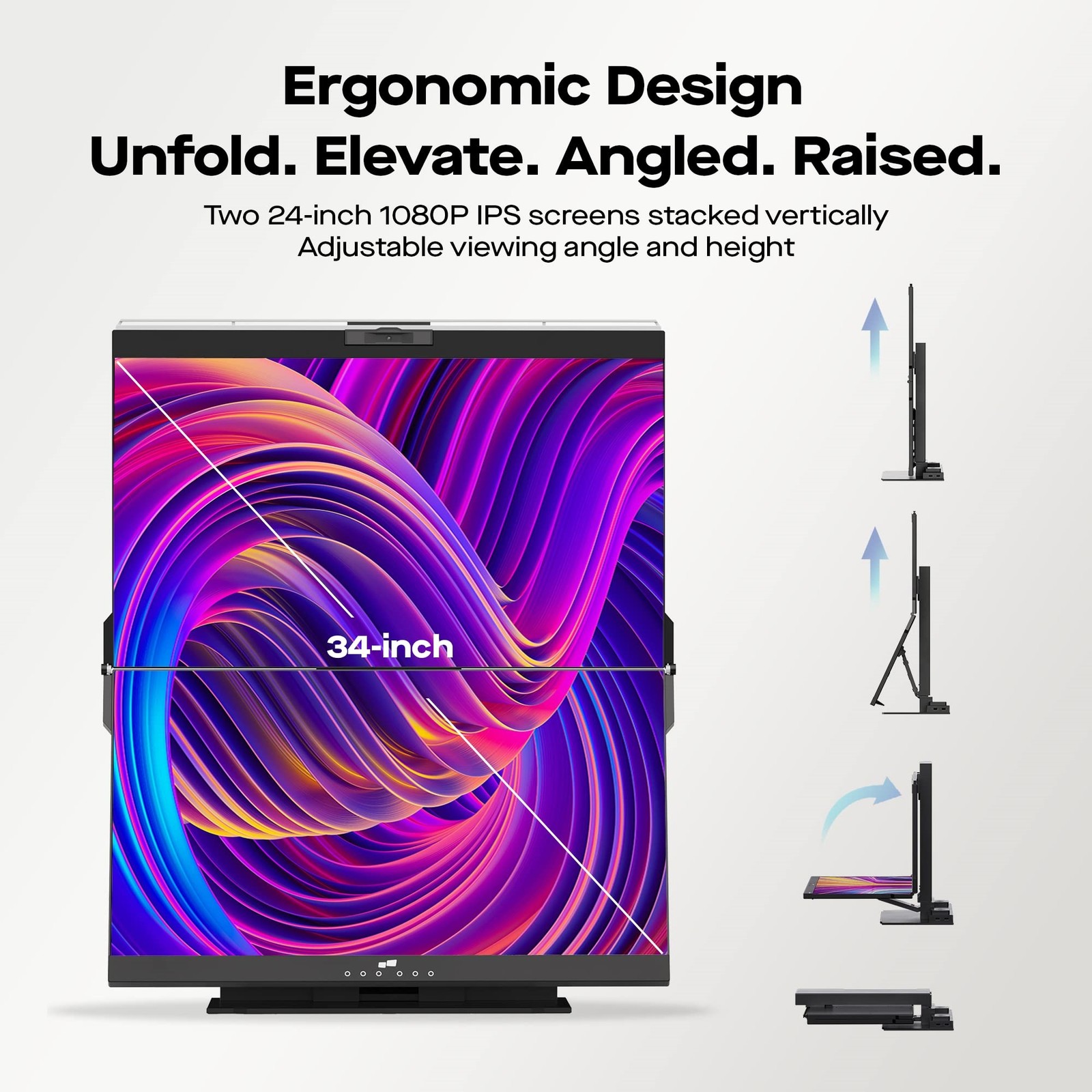 Mobile Pixels Geminos 24″ Dual-Stacked Monitor