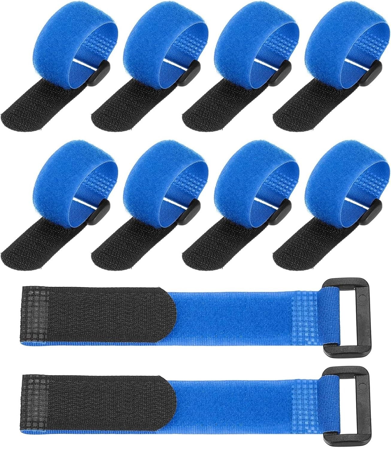 6 x 0.79 Inch Reusable Cable Ties 10 Pcs Adjustable Hook and Loop Straps Cord…