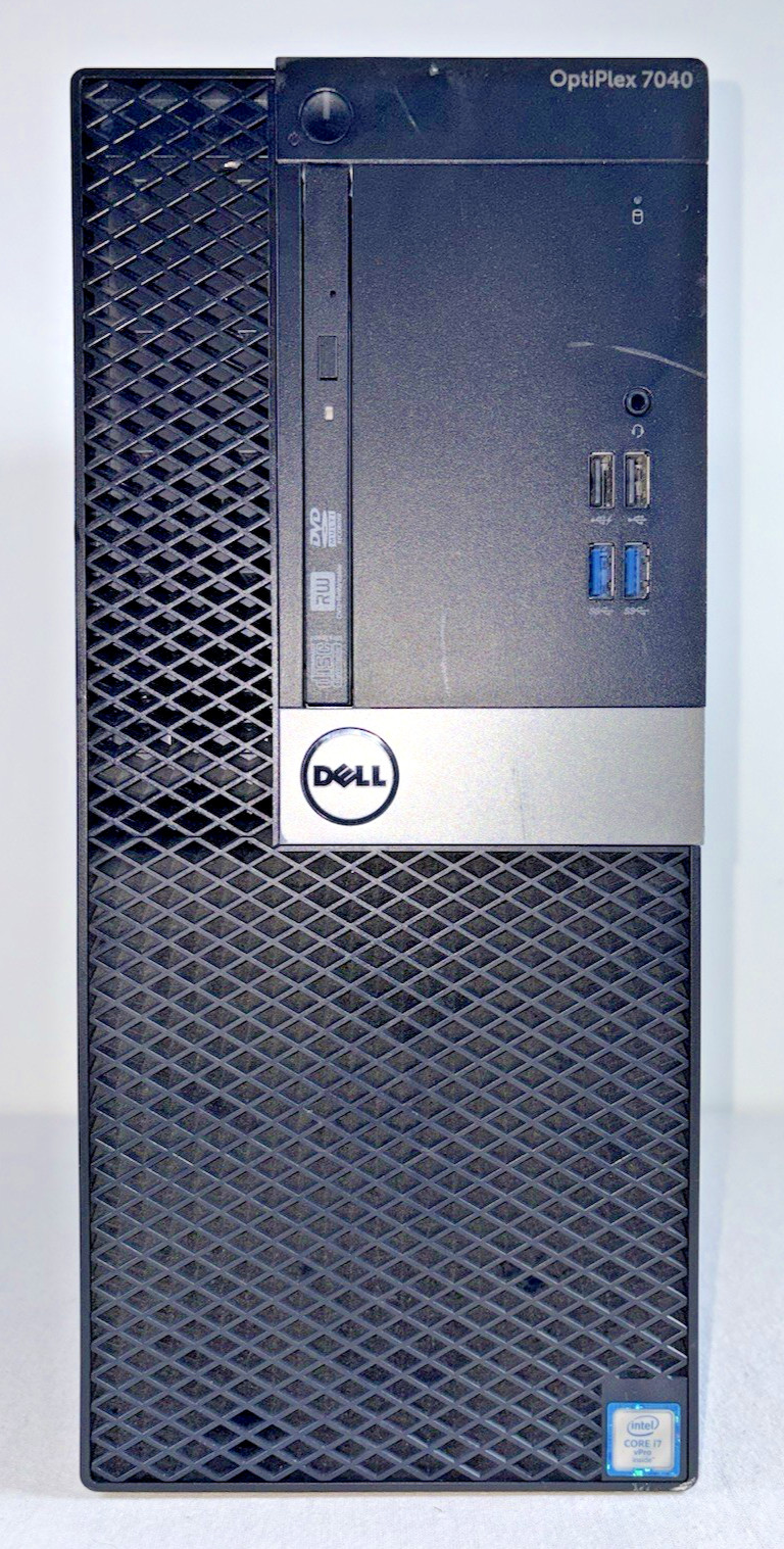 Dell OptiPlex 7040 MT Desktop PC i7-6700@3.40GHz 16 GB RAM 256 GB SSD Win 11 Pro