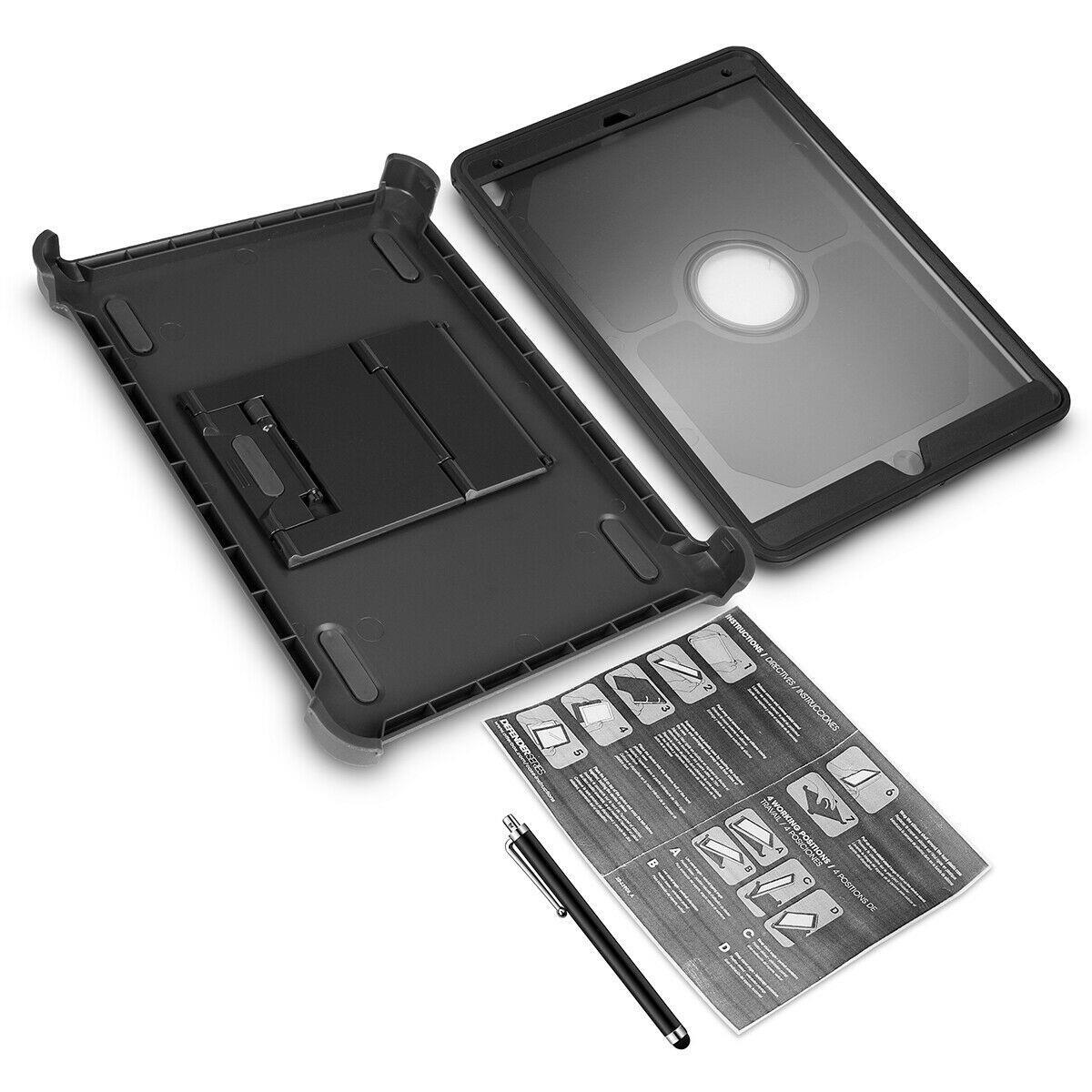 Case For iPad 9th Generation Heavy Duty Shockproof Military Rugged Tough Cover