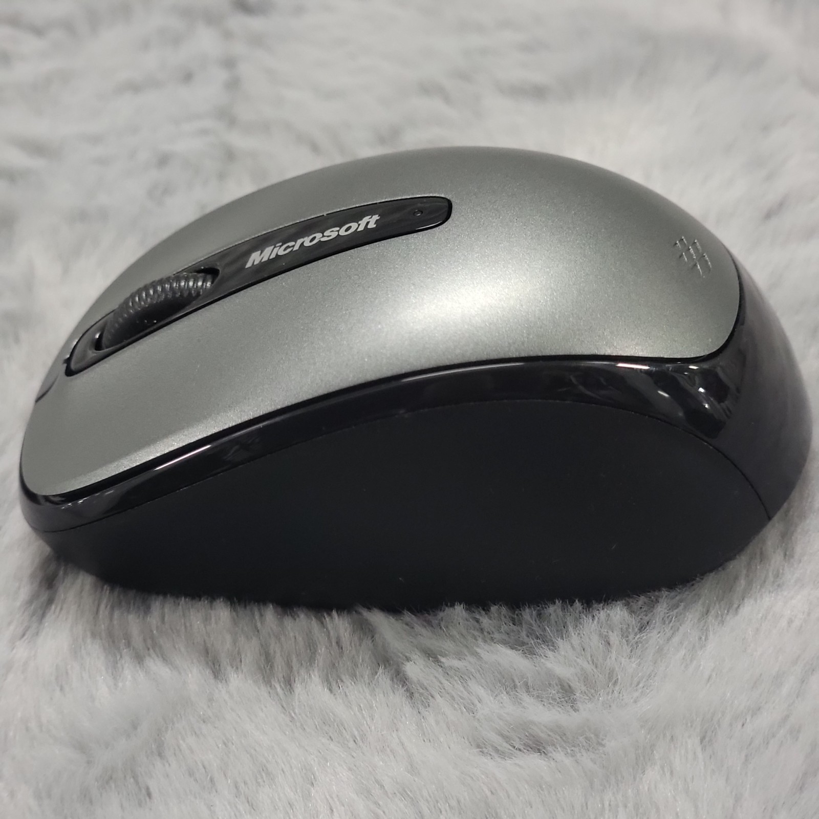 Microsoft Wireless Mobile Mouse 3500 Model 1427 Black Gray with Dongle Tested