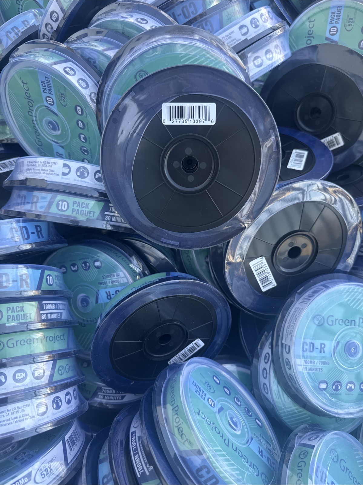100 Pack CD-R CDR 52X 700MB 80Min Economy Logo Blank Recordable Media Disc