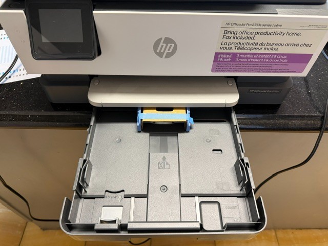 HP Office Jet Pro 8135e all-in-one color printer – Full Ink!!! – Never USED!!!!!