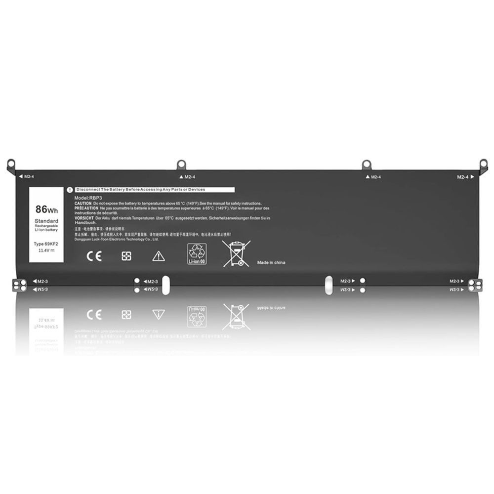 OEM 86Wh 69KF2 Battery For Dell XPS 15 9500 Precision 5550 Alien M15 M17 R3 R4