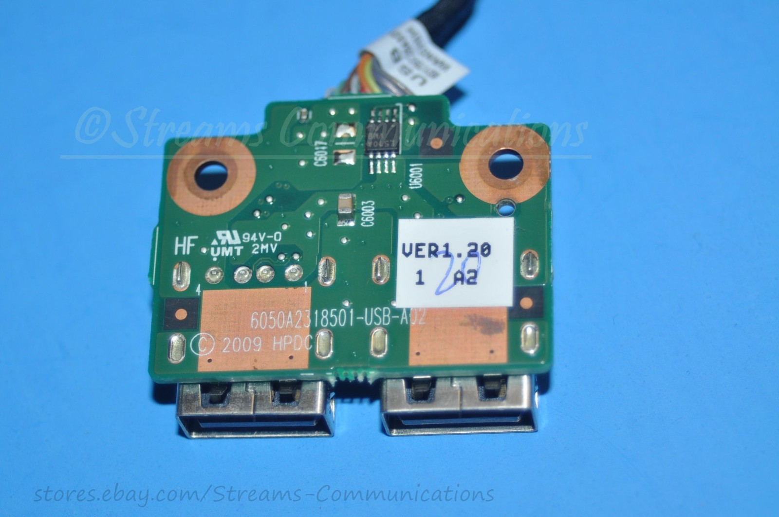 HP dv5-2000 dv5-2035dx dv5-2155dx dv5-2073nr dv5-2028nr Laptop USB Port Board