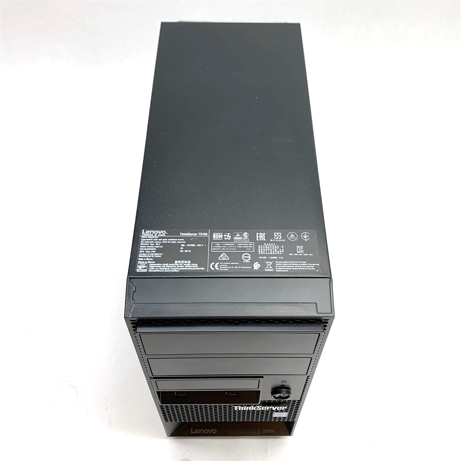 Lenovo ThinkServer TS150 Workstation Intel Xeon E3-1225v5 3.3GHz 8GB DDR4 No HDD