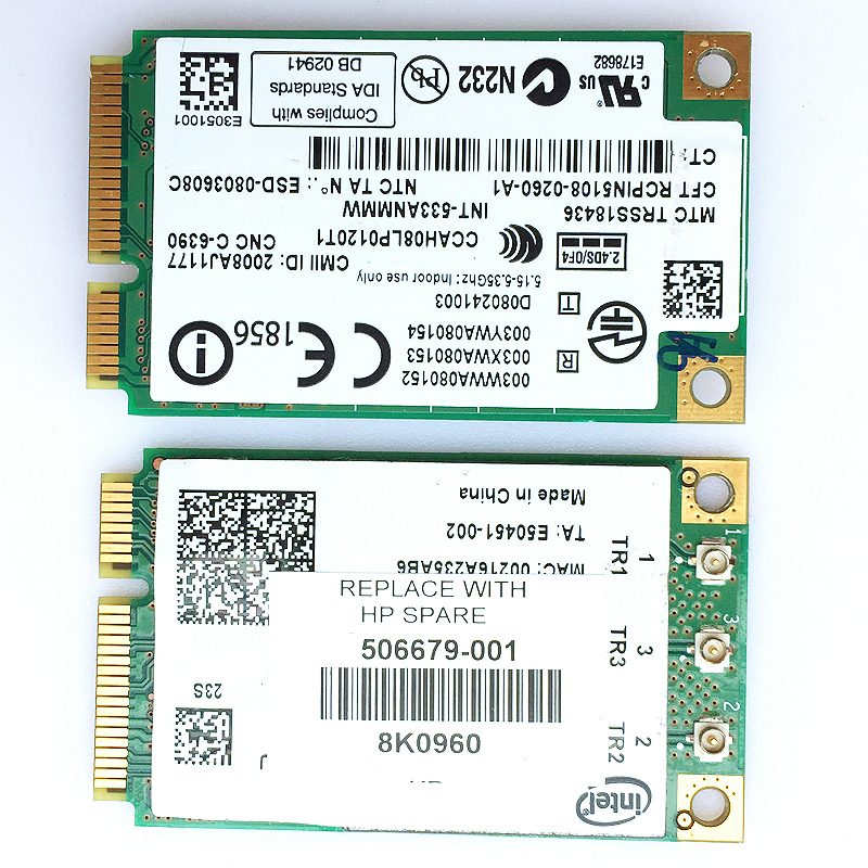 Intel WiFi Link 5300 533ANMMW 802.11n WLAN Wireless Card For HP 8530p 6930 Lapto