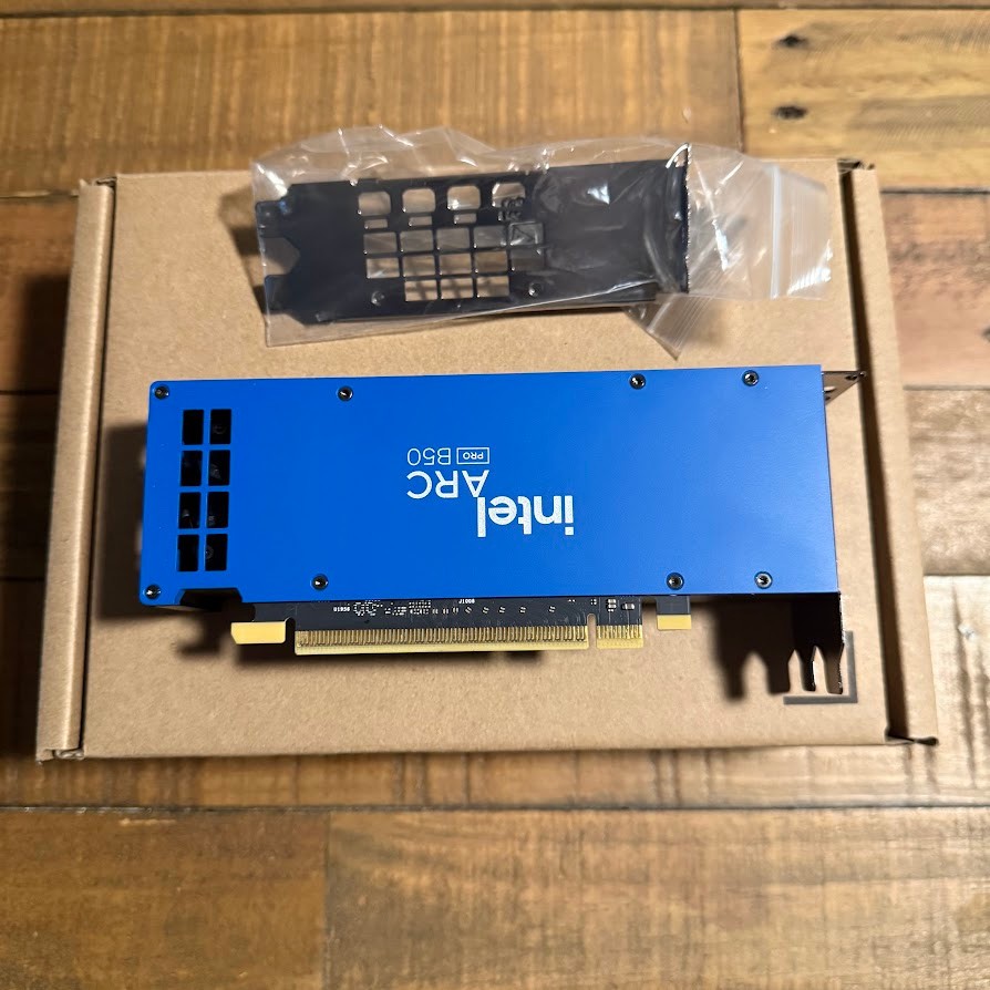 Intel Arc Pro B50 GPU 16GB GDDR6 Workstation SFF Graphics Card