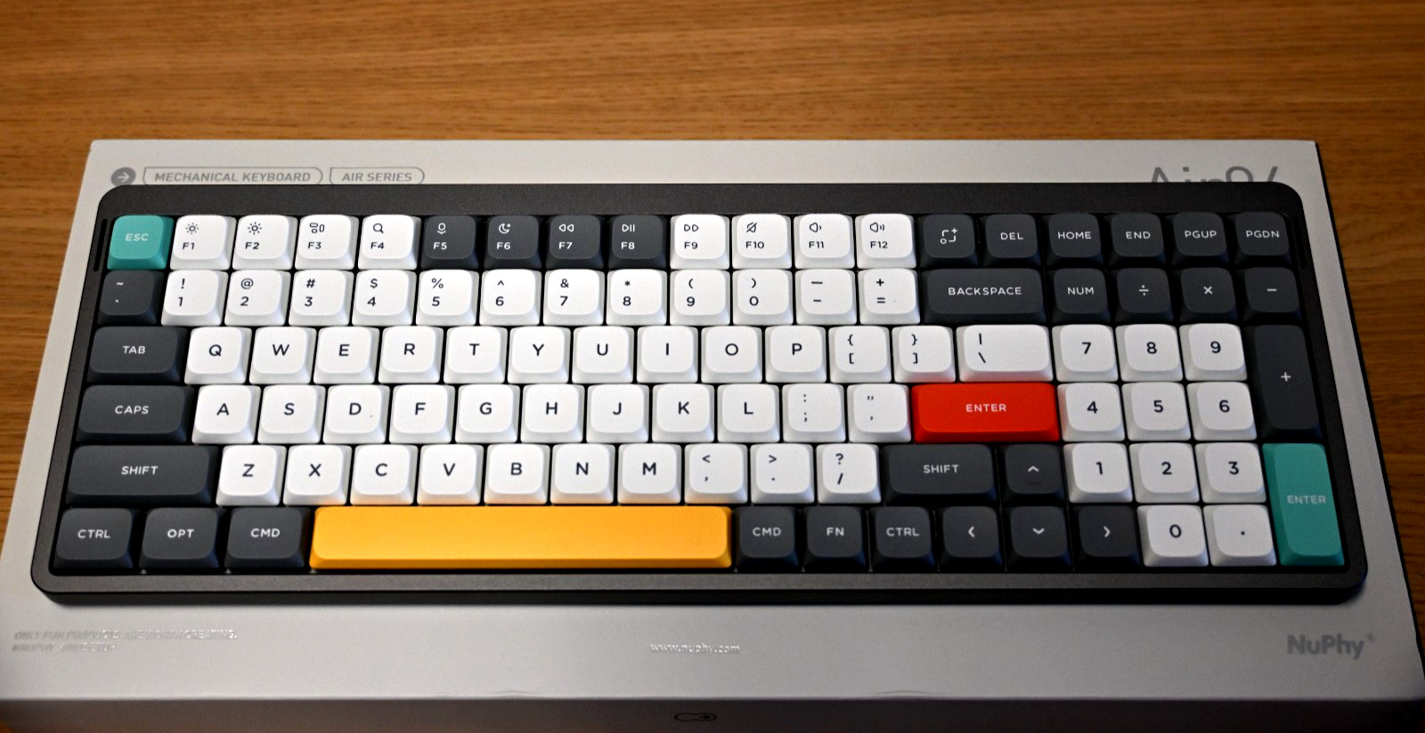 NuPhy Air96 V2 Mechanical Keyboard Blue 2.0 Switches + NuFolio Case Wireless