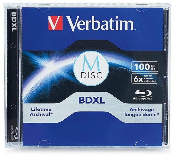 5-Pak Verbatim M-DISC 100GB 1000-Year Archival =TRIPLE LAYER= 6X Blu-ray BD-R XL
