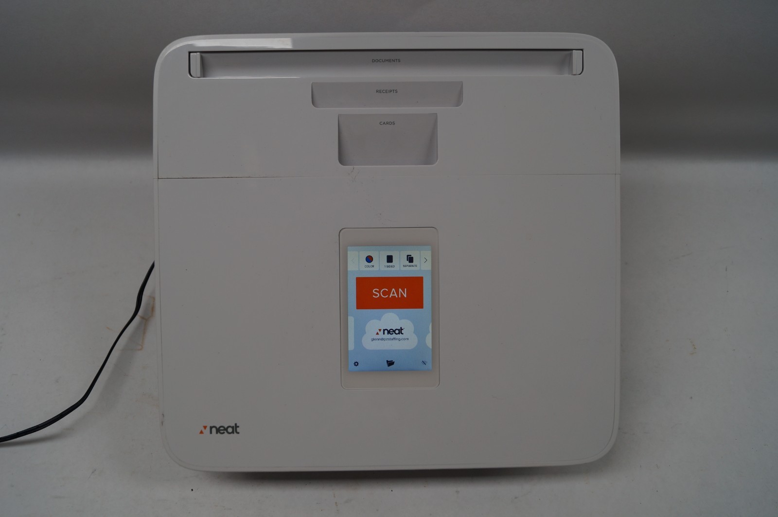 Neat Connect NC-1000 Wi-Fi Cloud Scanner w Power Cord Receipt WORKING E333