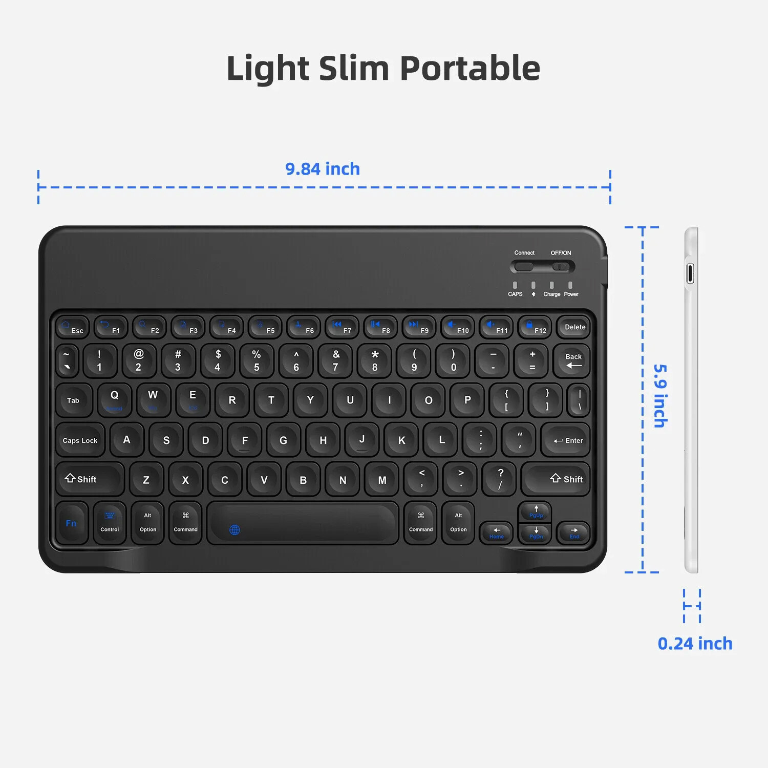 Wireless Bluetooth Keyboard For Windows Android iOS PC Phone Tablet Universal US