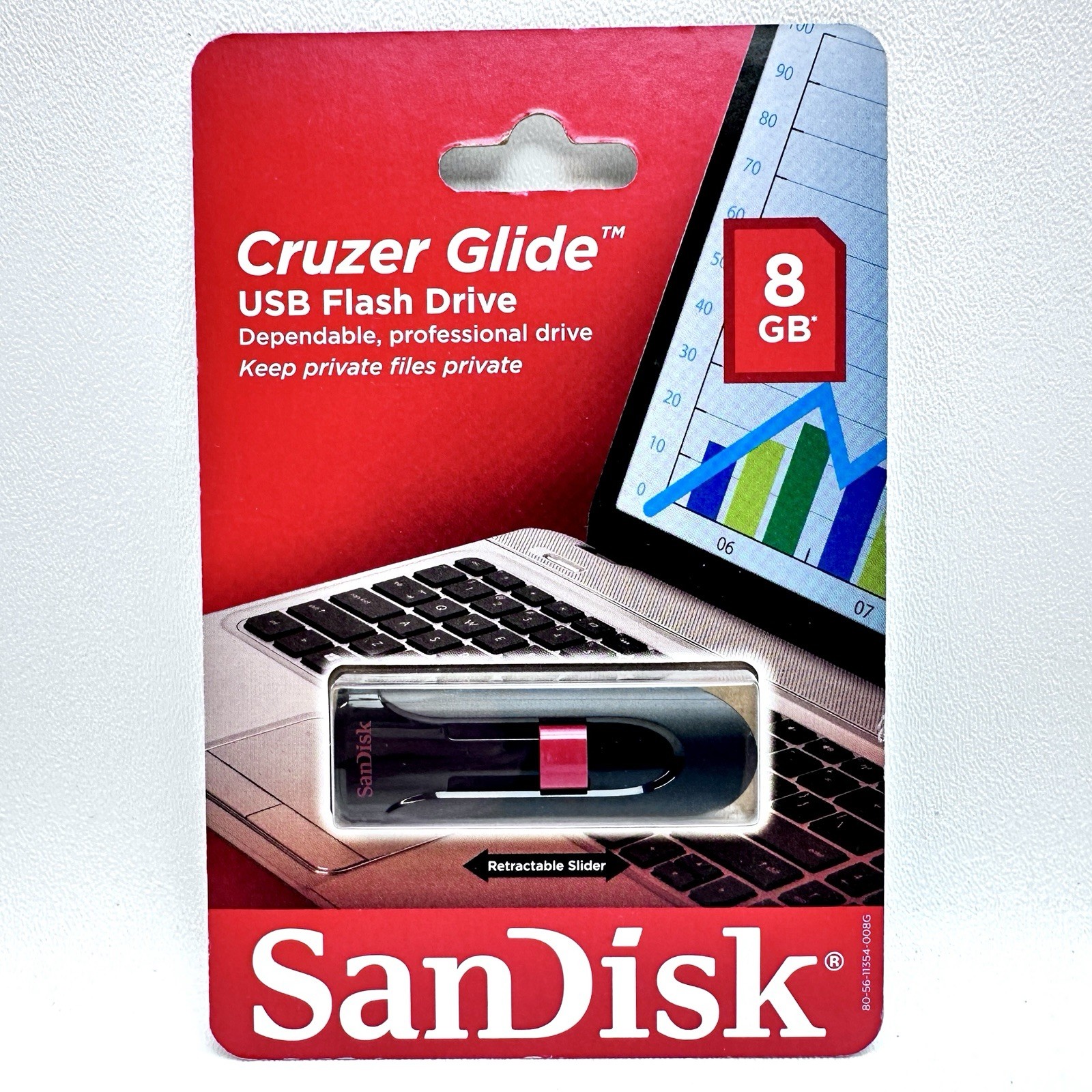 SanDisk Cruzer Glide 8 GB Gigabytes USB Flash Drive – New & Unopened
