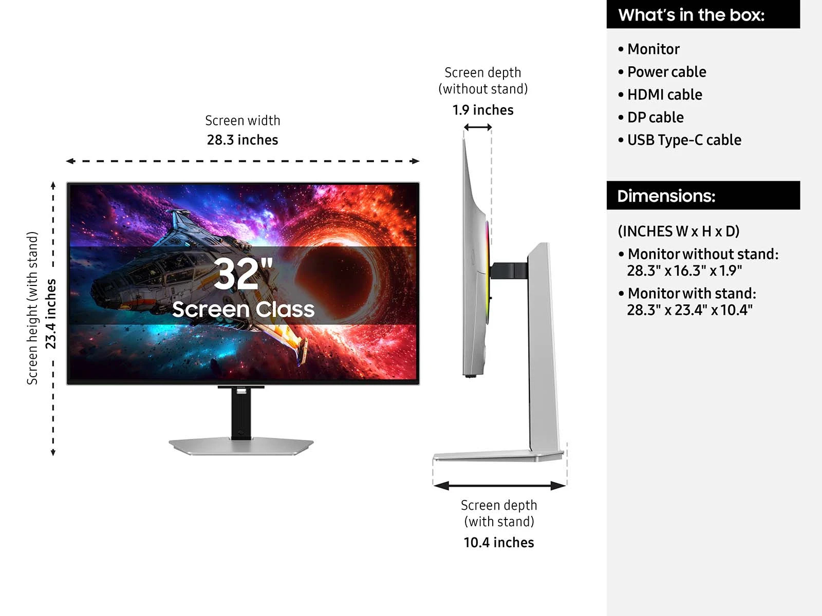 New Samsung 32″ Odyssey OLED G8 G80SH 4K 240Hz 0.03ms HDR500 Gaming Monitor