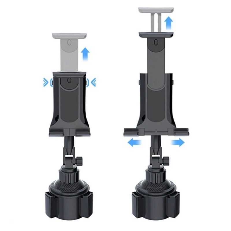 360 Degree Car Mount Adjustable Cup Holder Stand Cradle For iPhone iPad Tablet