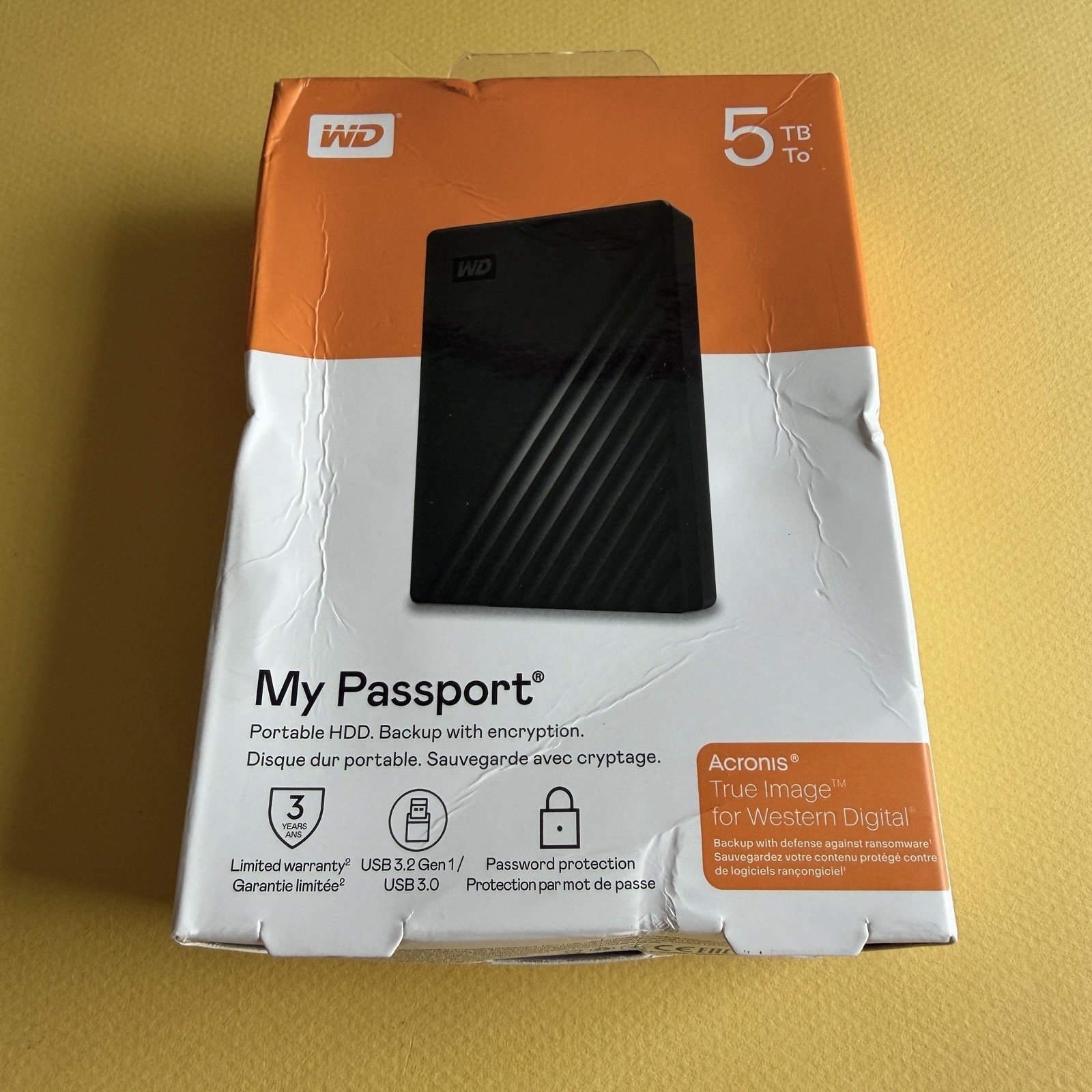 Western Digital My Passport 5TB Portable External Hard Drive New Sealed