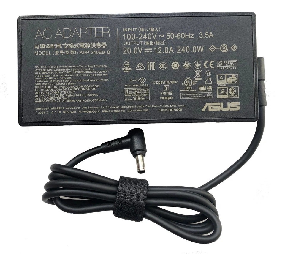 20V 12A 240W AC Charger Adapter For Asus TUF Gaming A16 FA617 FA617NS FA617XS