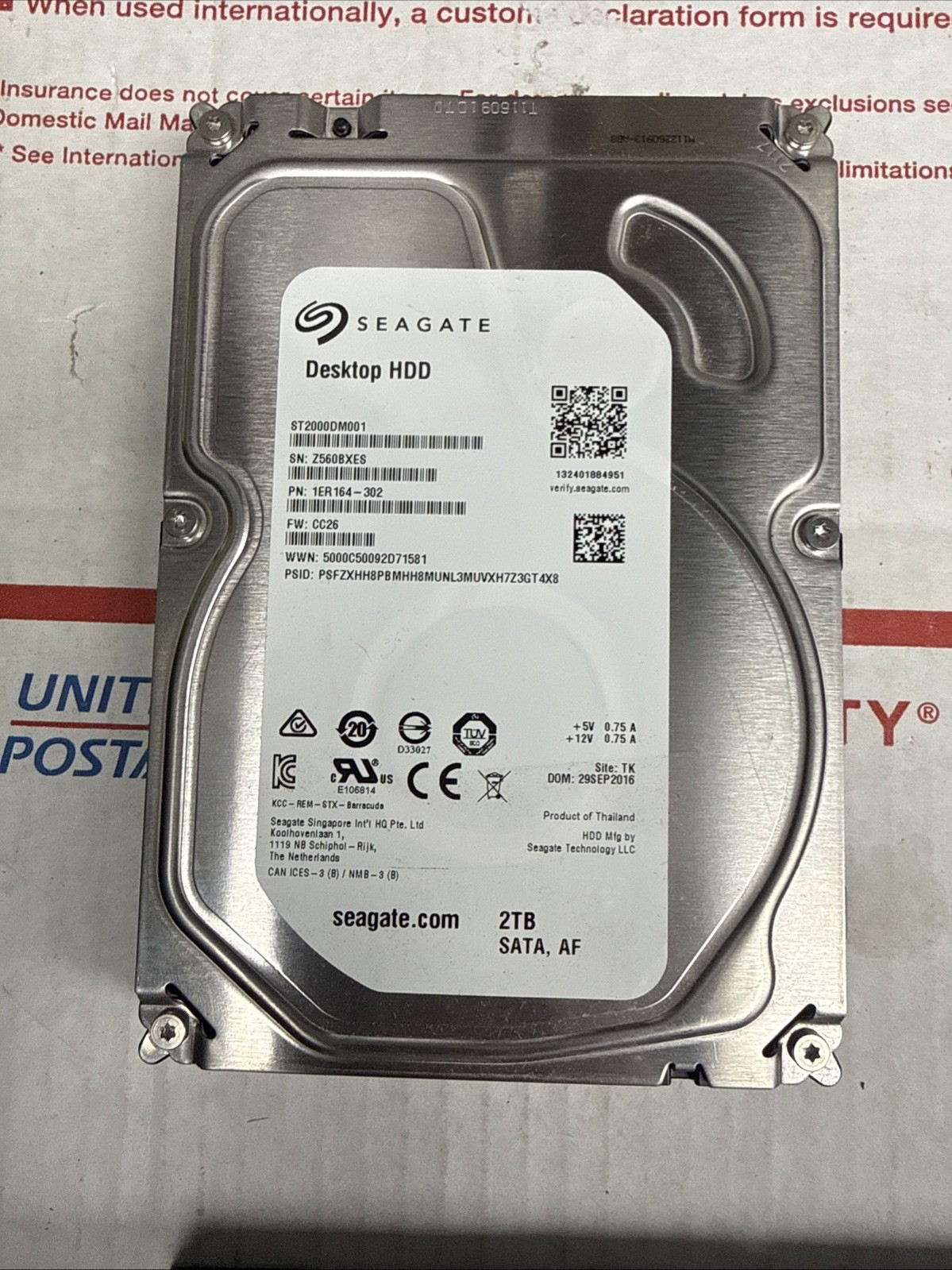 Lot of 15 Various 3.5 SATA HDD 6x250GB/ 1x750GB/3x500GB/3x320GB/1x2TB/1x160GB