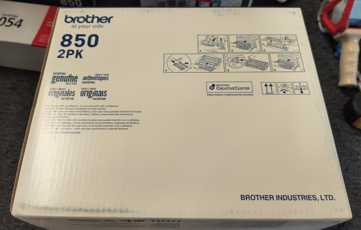 Brother TN850 Black Toner High Yield Cartridge 2 Pack – New , P2