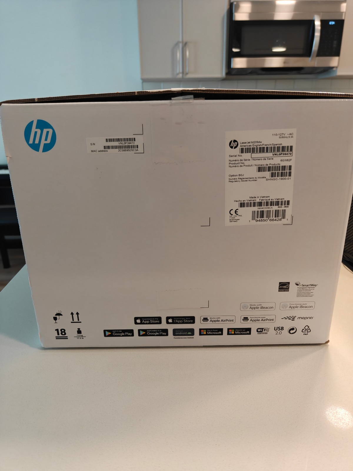 HP LaserJet M209dw Monochrome Laser Printer