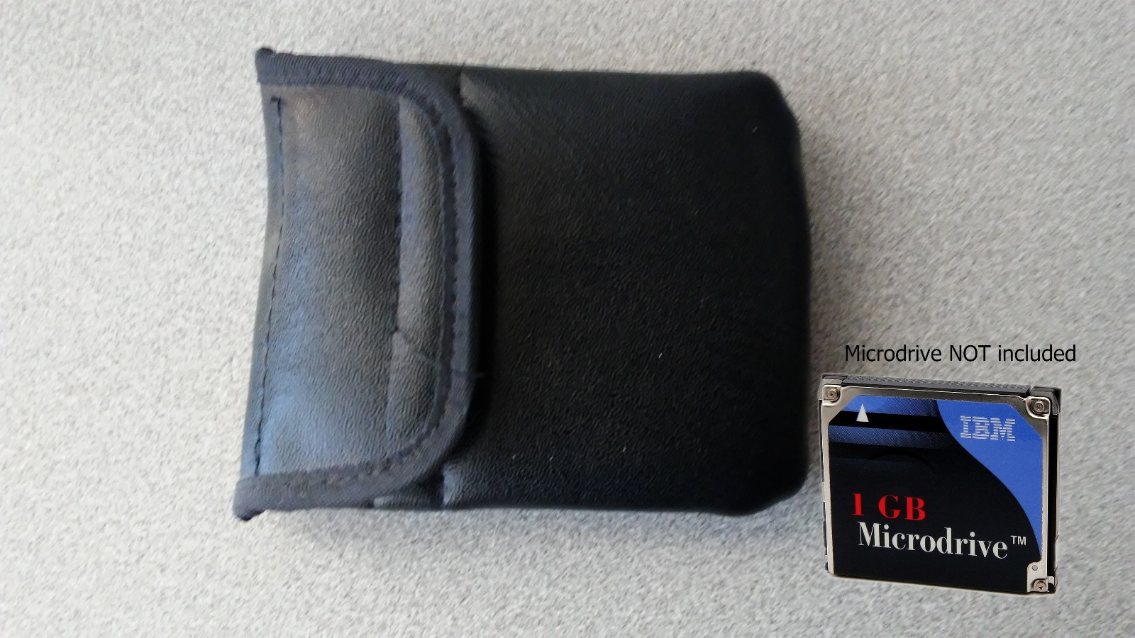2 Padded Storage Cases for Compact Disk Microdrives & CF Cards