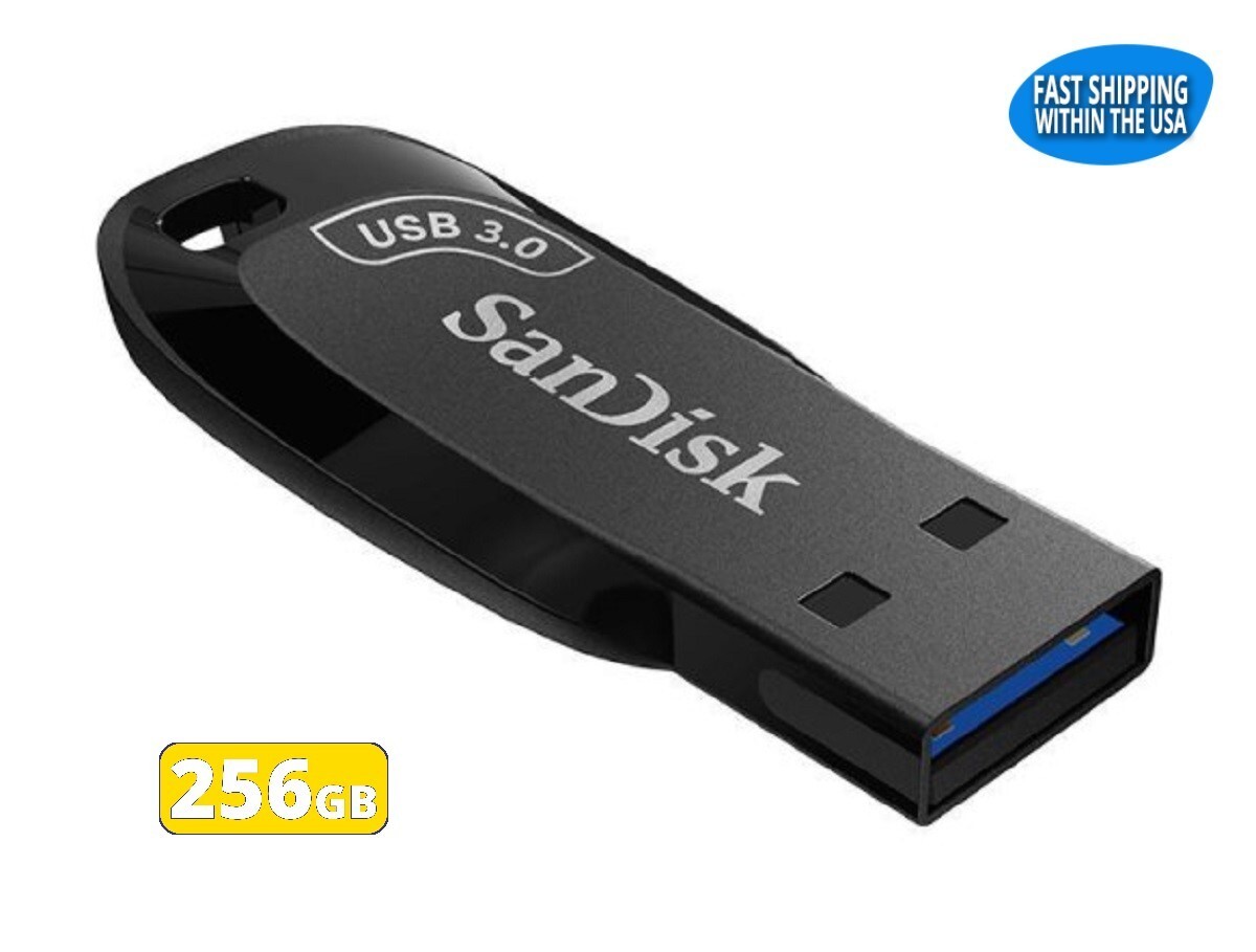 Sandisk Ultra Shift 256GB 3.0 Flash Drive USB for Computers and Laptops