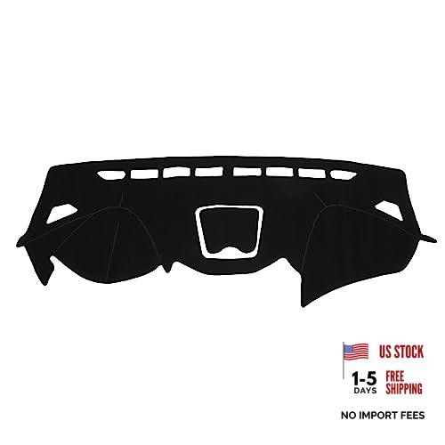 Dashboard Cover Compatible for Hyundai Santa Fe 2013-2018, Non-Slip Black