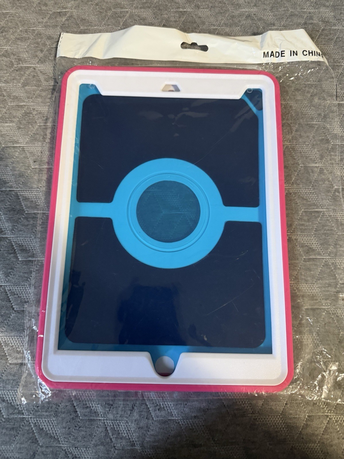 Shockproof Protective Shell Case for Apple iPad Pro 9.7 Pink Blue Circle Plastic
