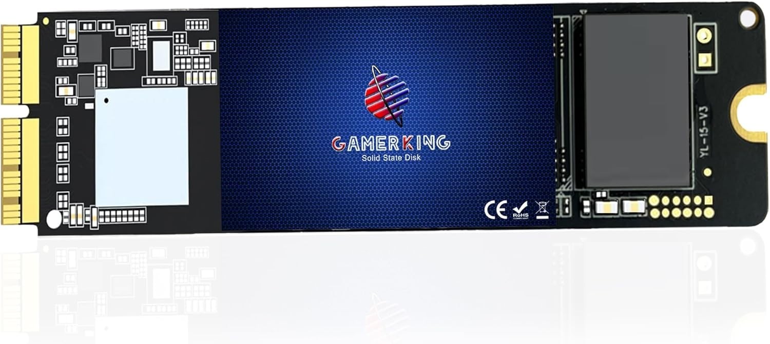 Fast 256GB NVMe SSD for MacBook – 2450MB/s Read Speed, Easy Installation