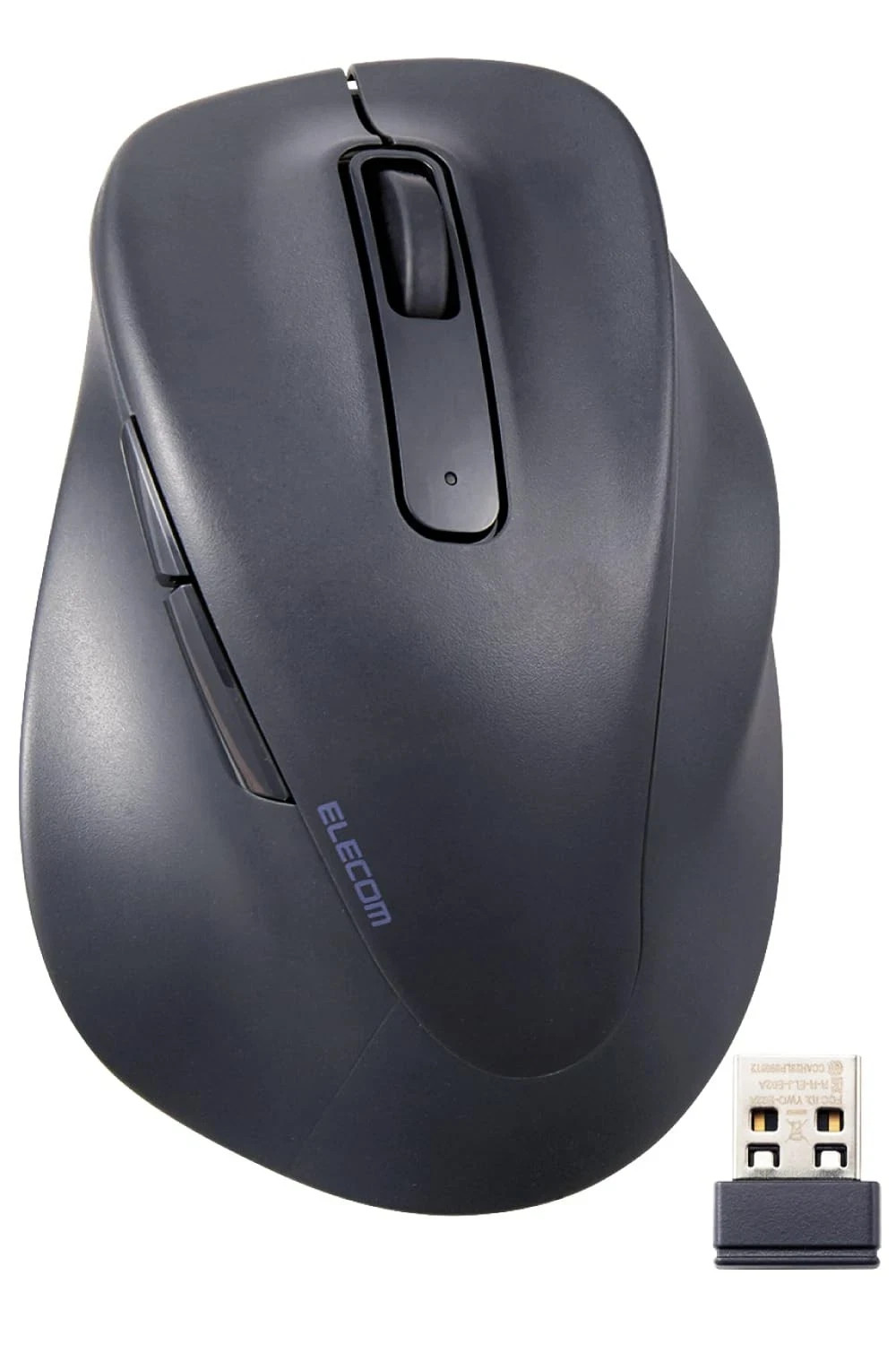 ELECOM EX-G 2.4GHz Silent XL Wireless Mouse, Black, M-XGXL30DBSKBK