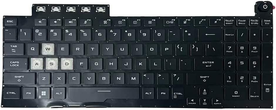 US Layout Backlit Keyboard for ASUS TUF Gaming 8 F15 FX506 FA506 FA506II FX506H