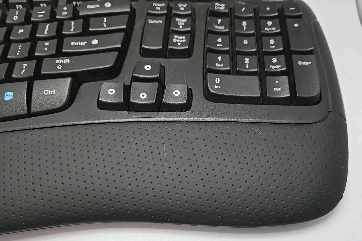 Logitech K350 Wireless Comfort Wave Ergonomic Keyboard w/ NEW Unify USB Dongle