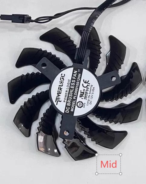 GIGABYTE PLD08010S12HH 78mm 4-Pin Graphics Card Fan Compatible RTX 20 Series