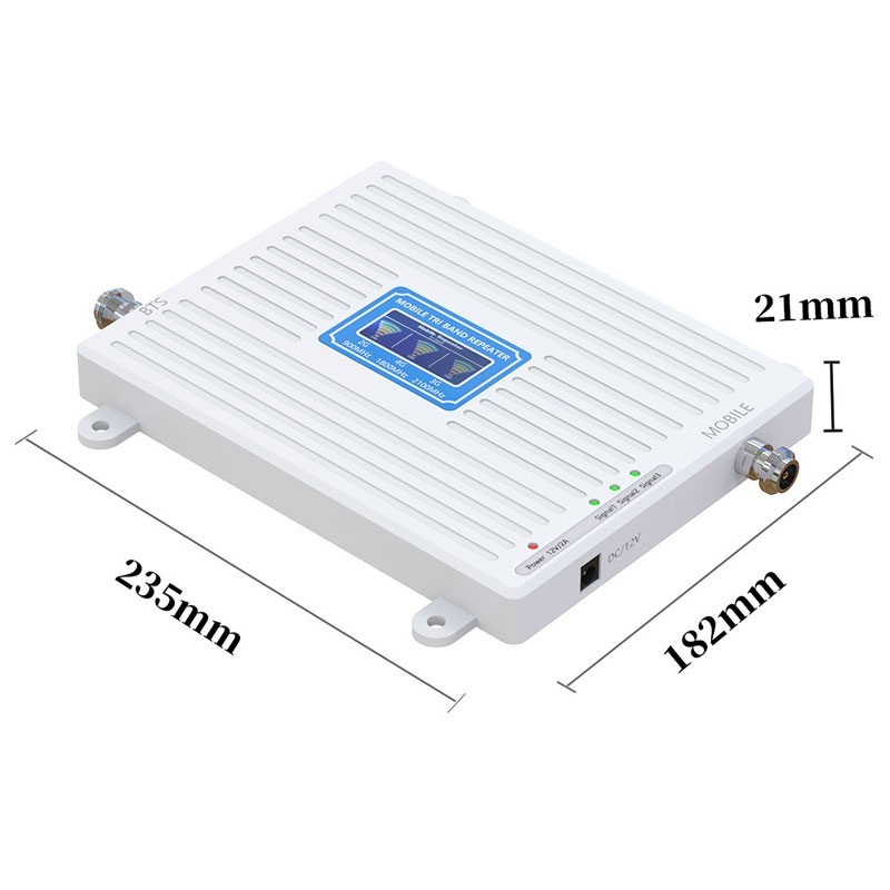Mobile Triband 900/1800/2100 Signal Repeater GSM/LTE/WCDMA Signal Amplifier