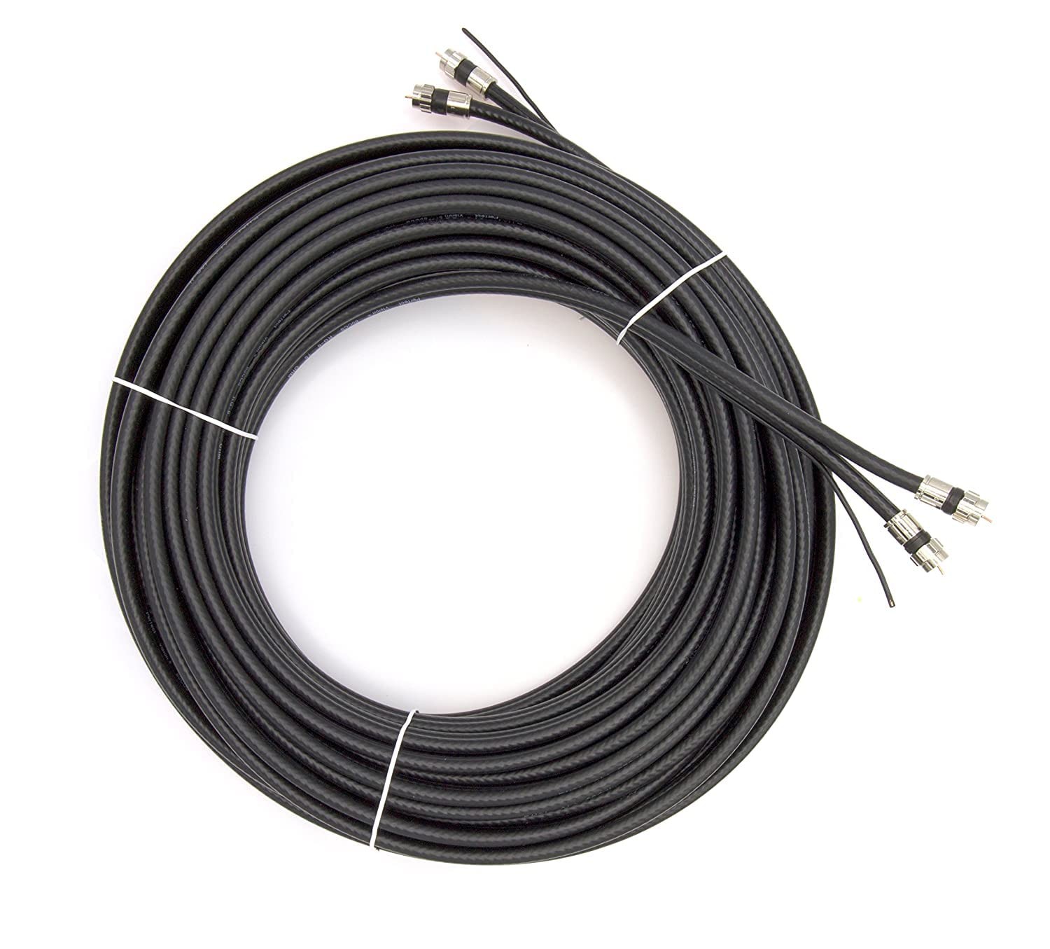 The Cimple Co 75 – Rg6 Twin Siamese Coaxial Cable 18 Awg Copper –