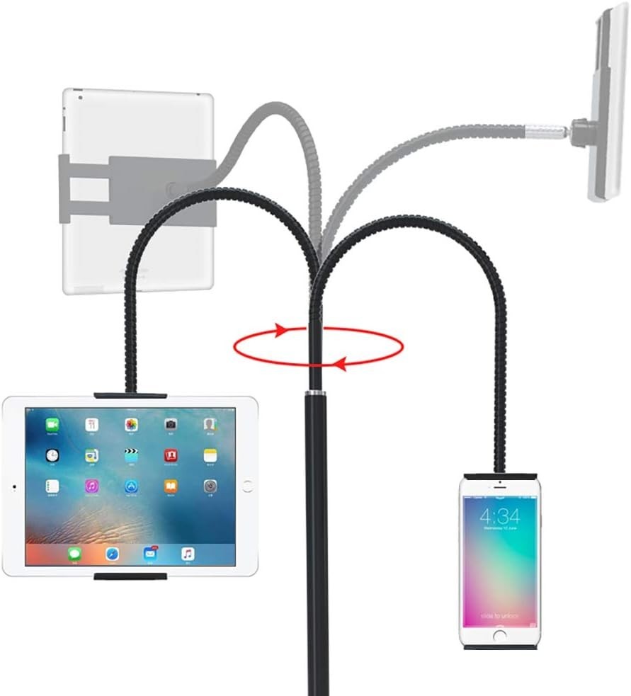 Tablet Floor Stand with Flexible Gooseneck and Stable Aluminum Base Suitable …