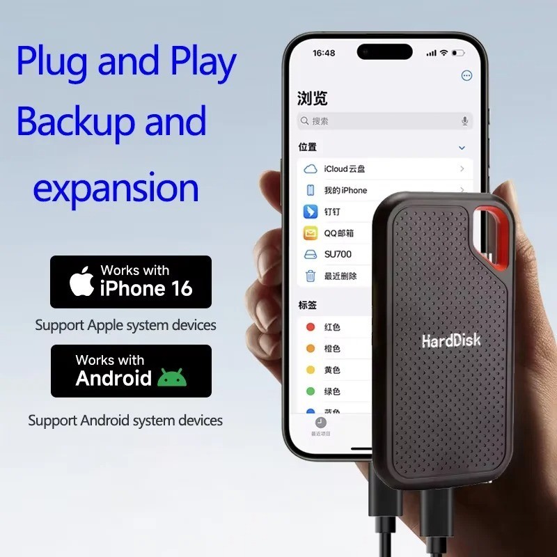 external hard drive 8TB High Speed Capacity Solid State Usb3.2 Laptop Mac And PC
