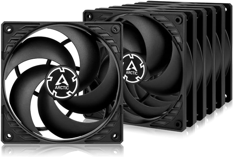 ARCTIC P12 PWM PST (5 Pack) – PC Fans, 120Mm Case Fan, PWM Sharing Technology (P