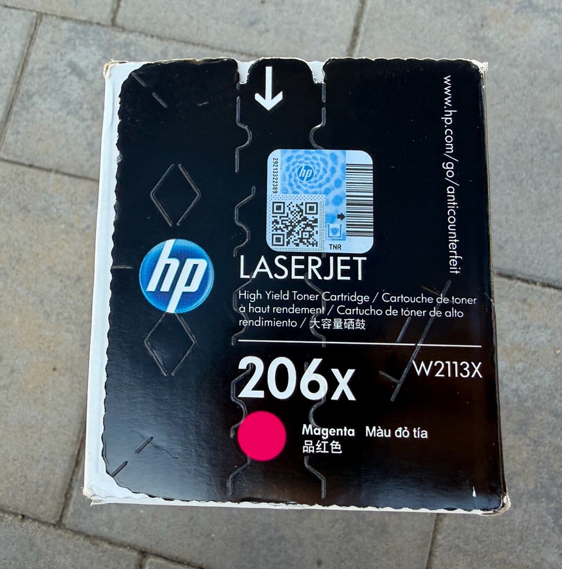 Genuine HP 206X Magenta W2113X High Yield Toner Cartridge EXP 2024