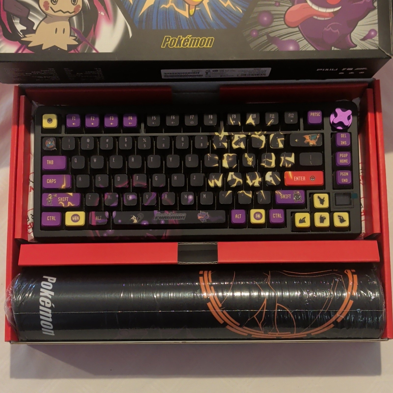 CHERRY XTRFY PIXIU 75 Pokemon Limited Mechanical Wired Keyboard Detachable Cable